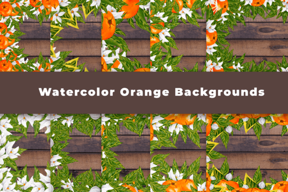 Download Watercolor Orange Backgrounds - Orange backgrounds Collection