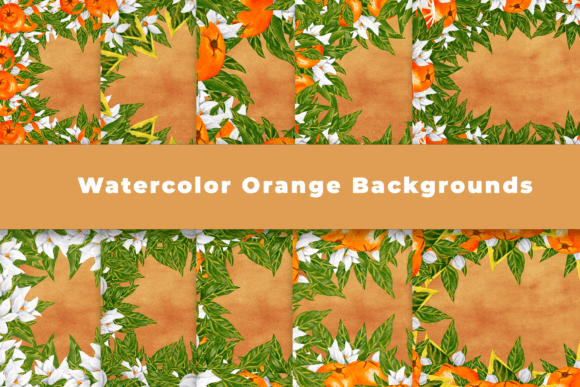 Download Watercolor Orange Backgrounds - Orange backgrounds Collection