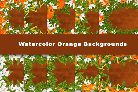 Download Watercolor Orange Backgrounds - Orange backgrounds Collection